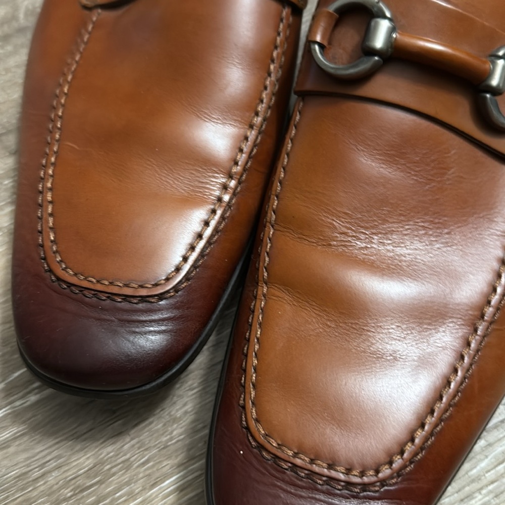 Magnanni Men's Brown Leather Loafers
